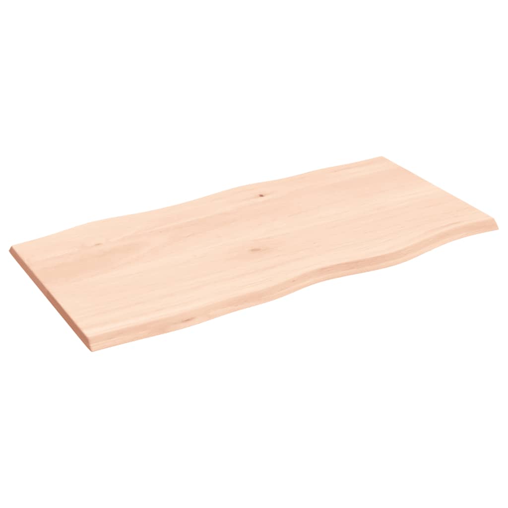 Stolna ploča 100x50x2 cm netretirana hrastovina sa živim rubom