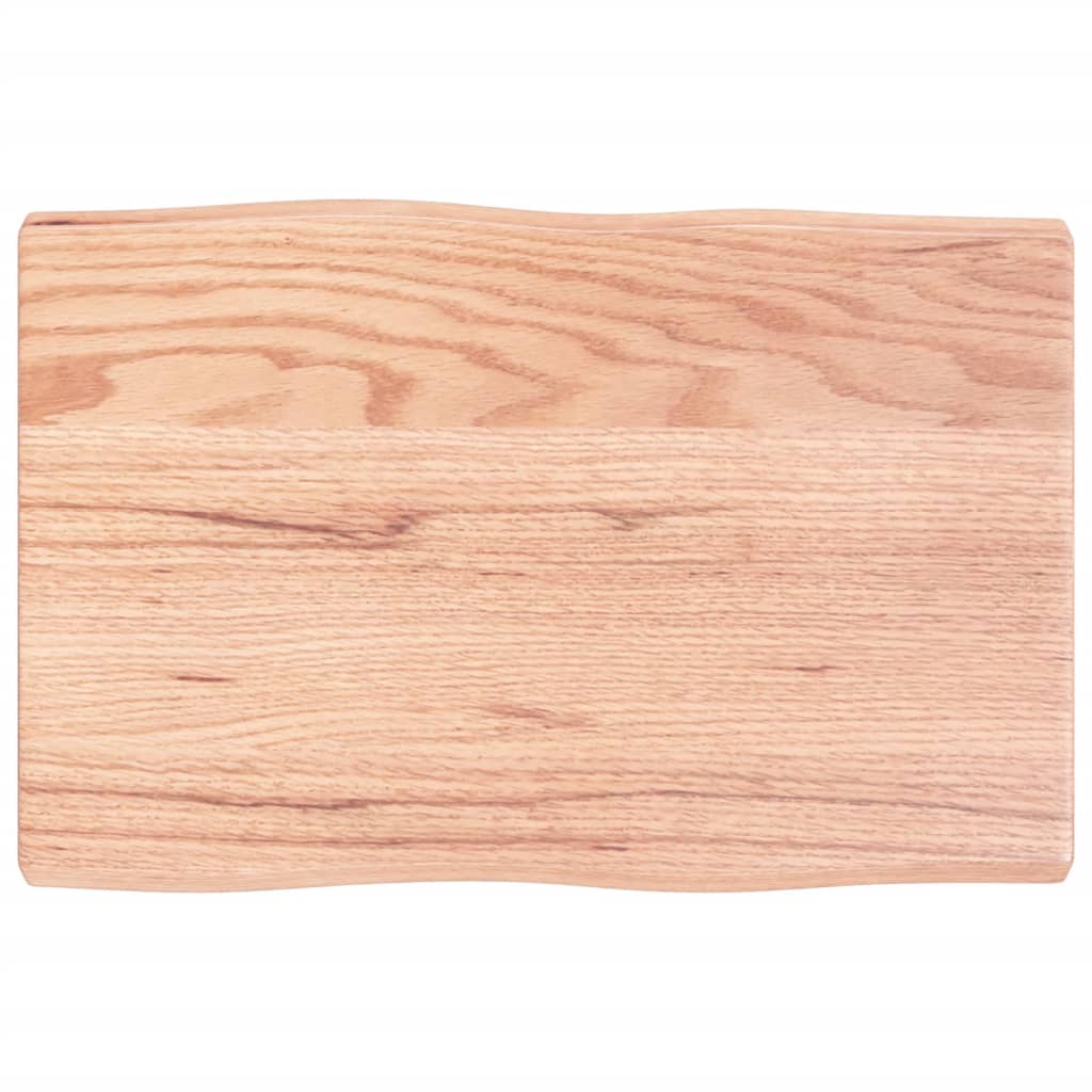Stolna ploča svjetlosmeđa 60x40x(2-4) cm obrađena hrastovina