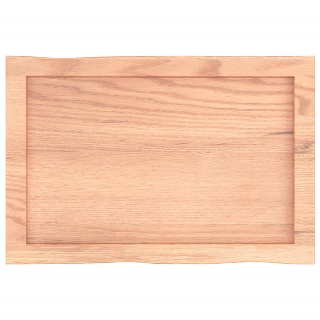 Stolna ploča svjetlosmeđa 60x40x(2-4) cm obrađena hrastovina