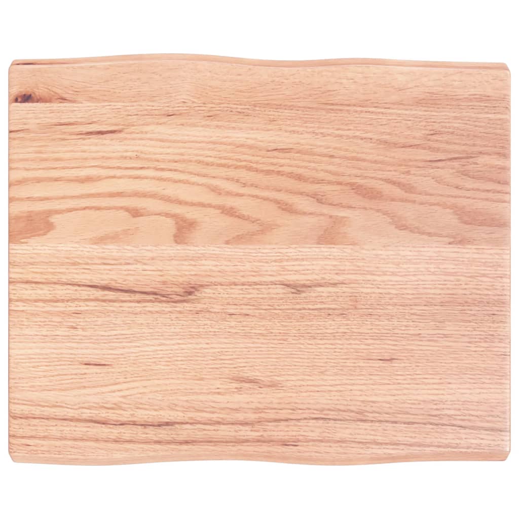 Stolna ploča svjetlosmeđa 60x50x(2-4) cm obrađena hrastovina