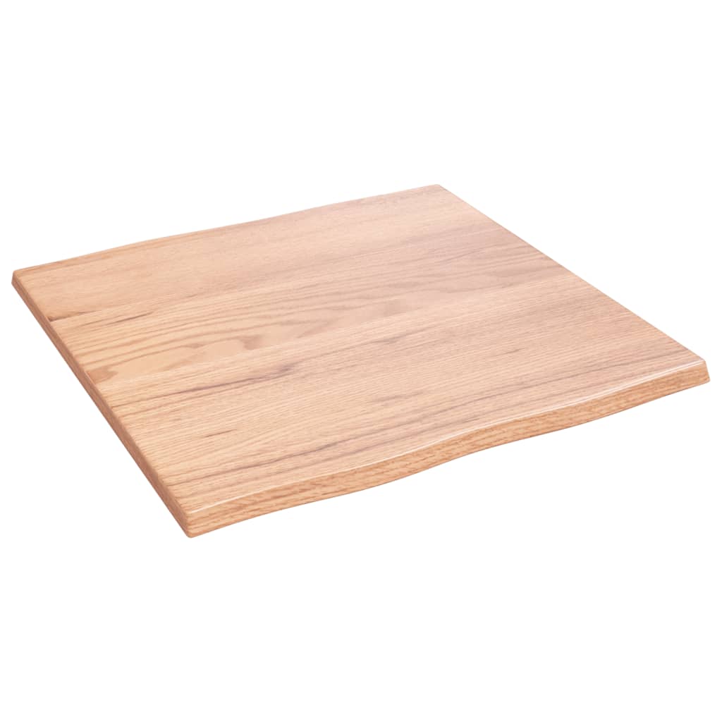 Stolna ploča svjetlosmeđa 60 x 60 x 2 cm od obrađene hrastovine