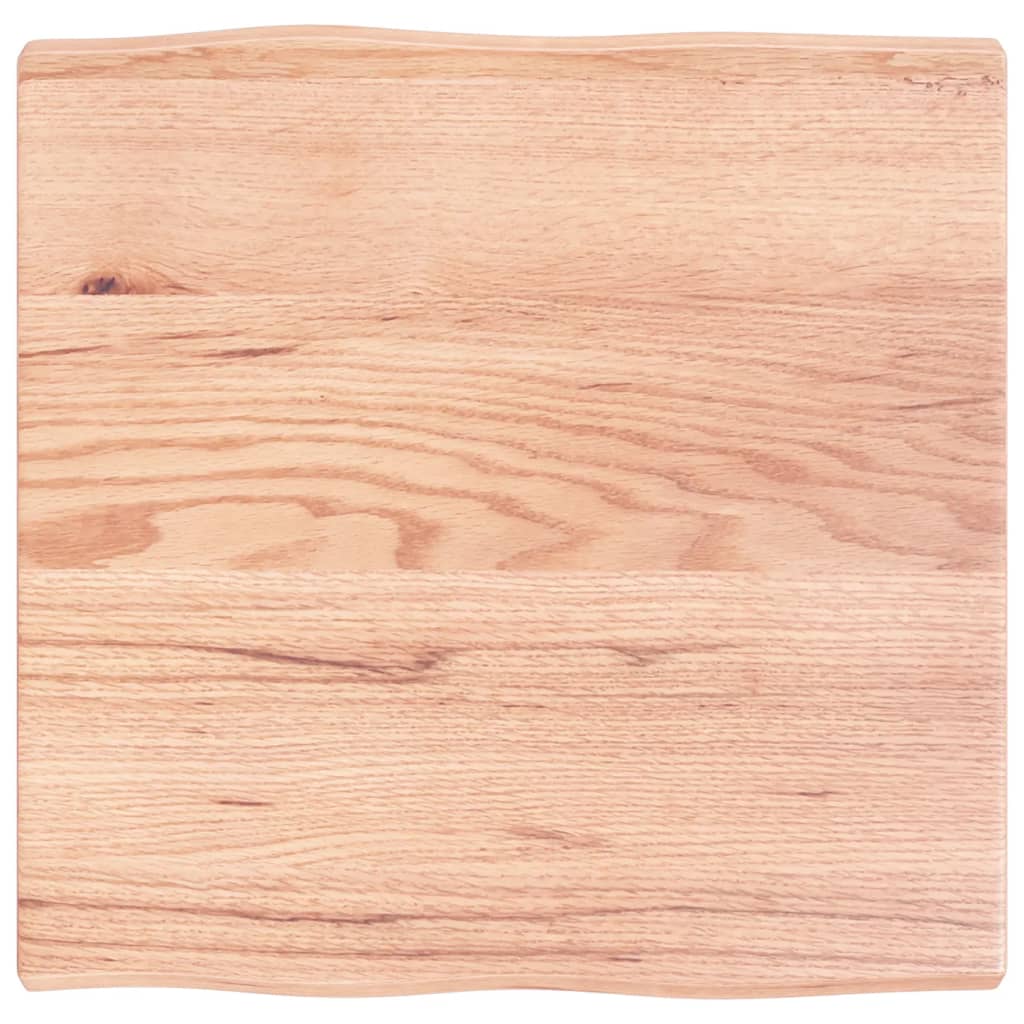 Stolna ploča svjetlosmeđa 60x60x(2-4) cm obrađena hrastovina