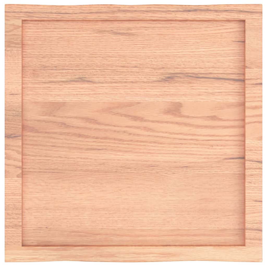 Stolna ploča svjetlosmeđa 60x60x(2-4) cm obrađena hrastovina