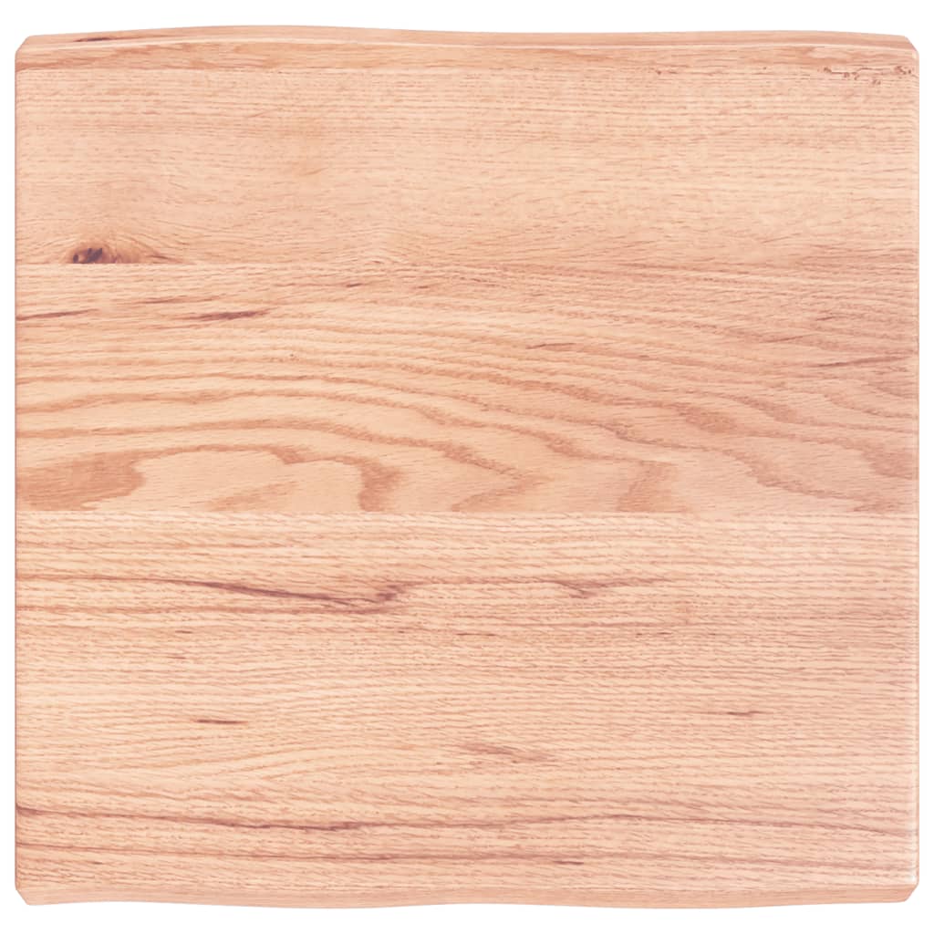 Stolna ploča svjetlosmeđa 60x60x(2-6) cm obrađena hrastovina