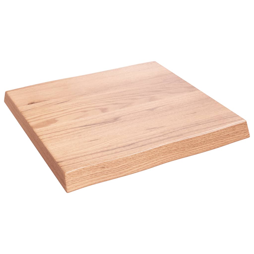Stolna ploča svjetlosmeđa 60x60x(2-6) cm obrađena hrastovina