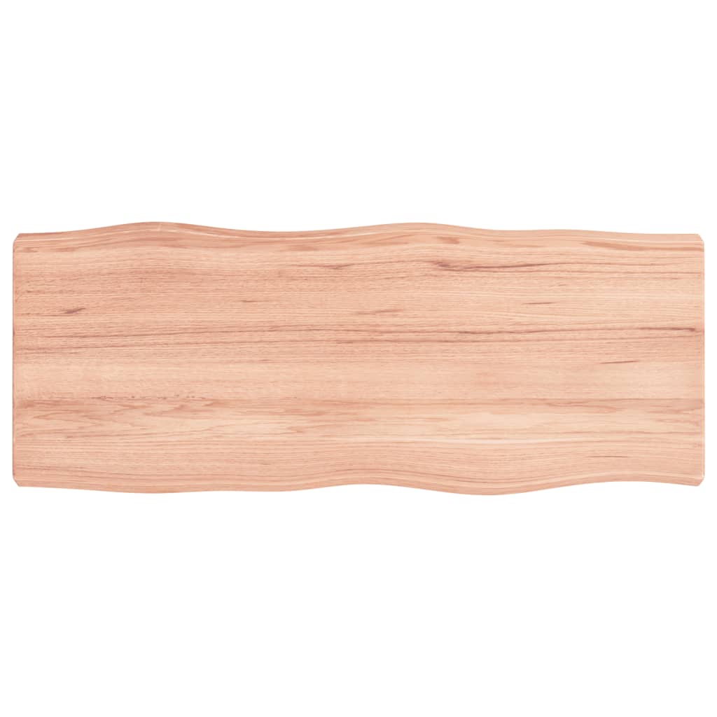 Stolna ploča svjetlosmeđa 100x40x(2-6) cm obrađena hrastovina