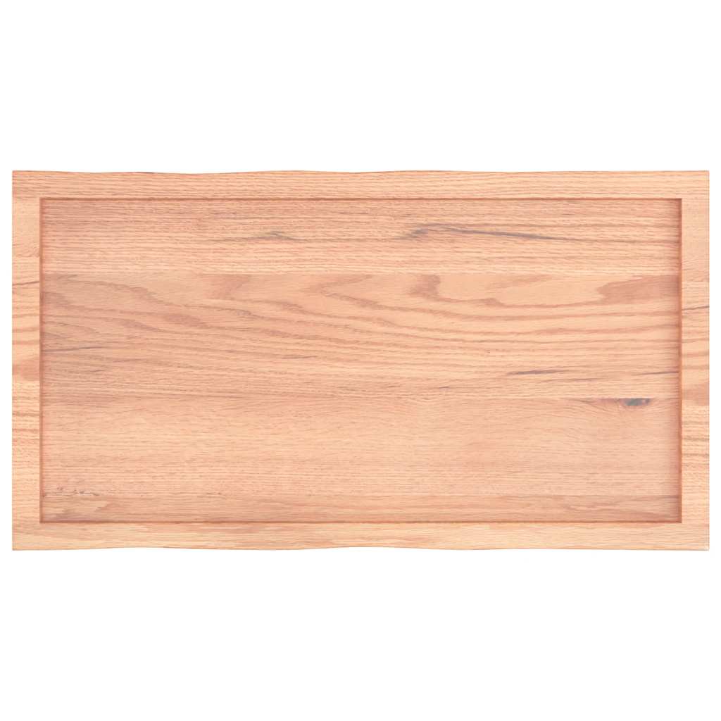 Stolna ploča svjetlosmeđa 100x50x(2-6) cm obrađena hrastovina