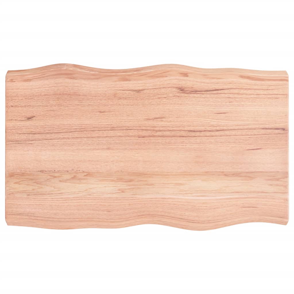 Stolna ploča svjetlosmeđa 100x60x(2-6) cm obrađena hrastovina