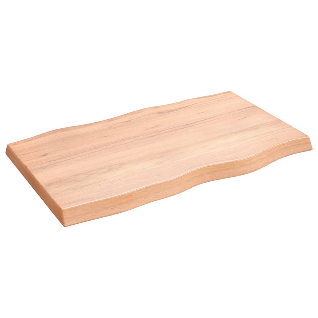 Stolna ploča svjetlosmeđa 100x60x(2-6) cm obrađena hrastovina