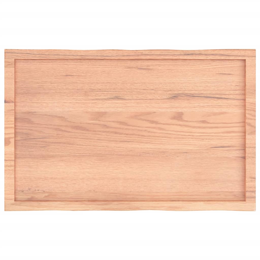 Stolna ploča svjetlosmeđa 100x60x(2-6) cm obrađena hrastovina
