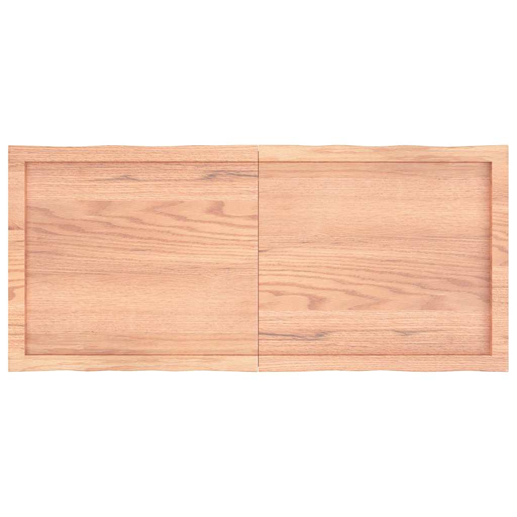 Stolna ploča svjetlosmeđa 120x50x(2-6) cm obrađena hrastovina