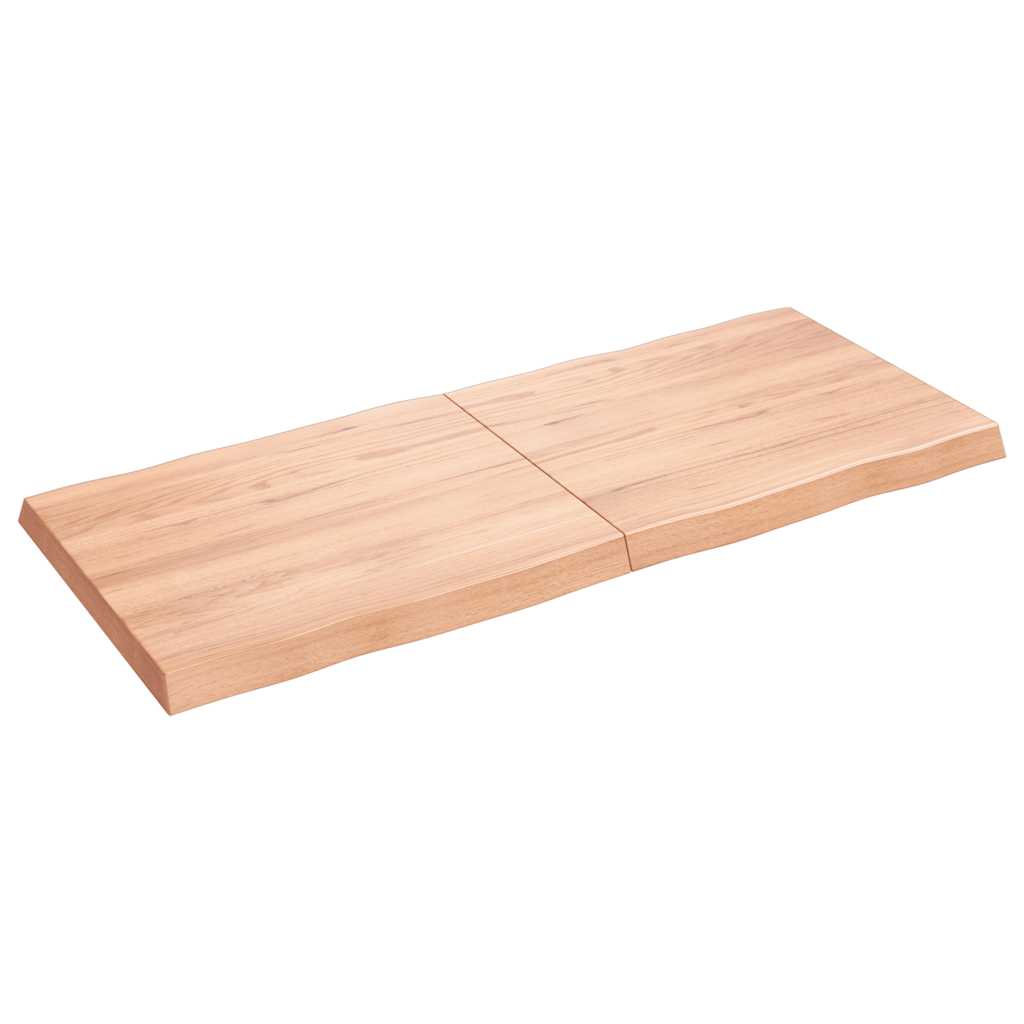 Stolna ploča svjetlosmeđa 140x60x(2-6) cm obrađena hrastovina