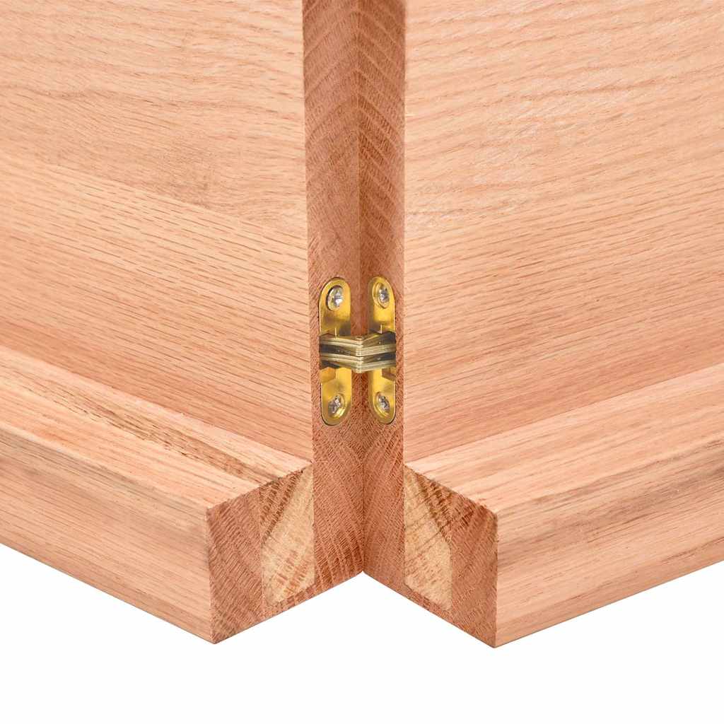 Stolna ploča svjetlosmeđa 140x60x(2-6) cm obrađena hrastovina