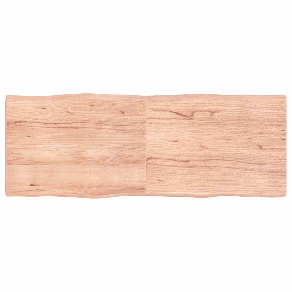 Stolna ploča svjetlosmeđa 160x60x(2-4) cm obrađena hrastovina