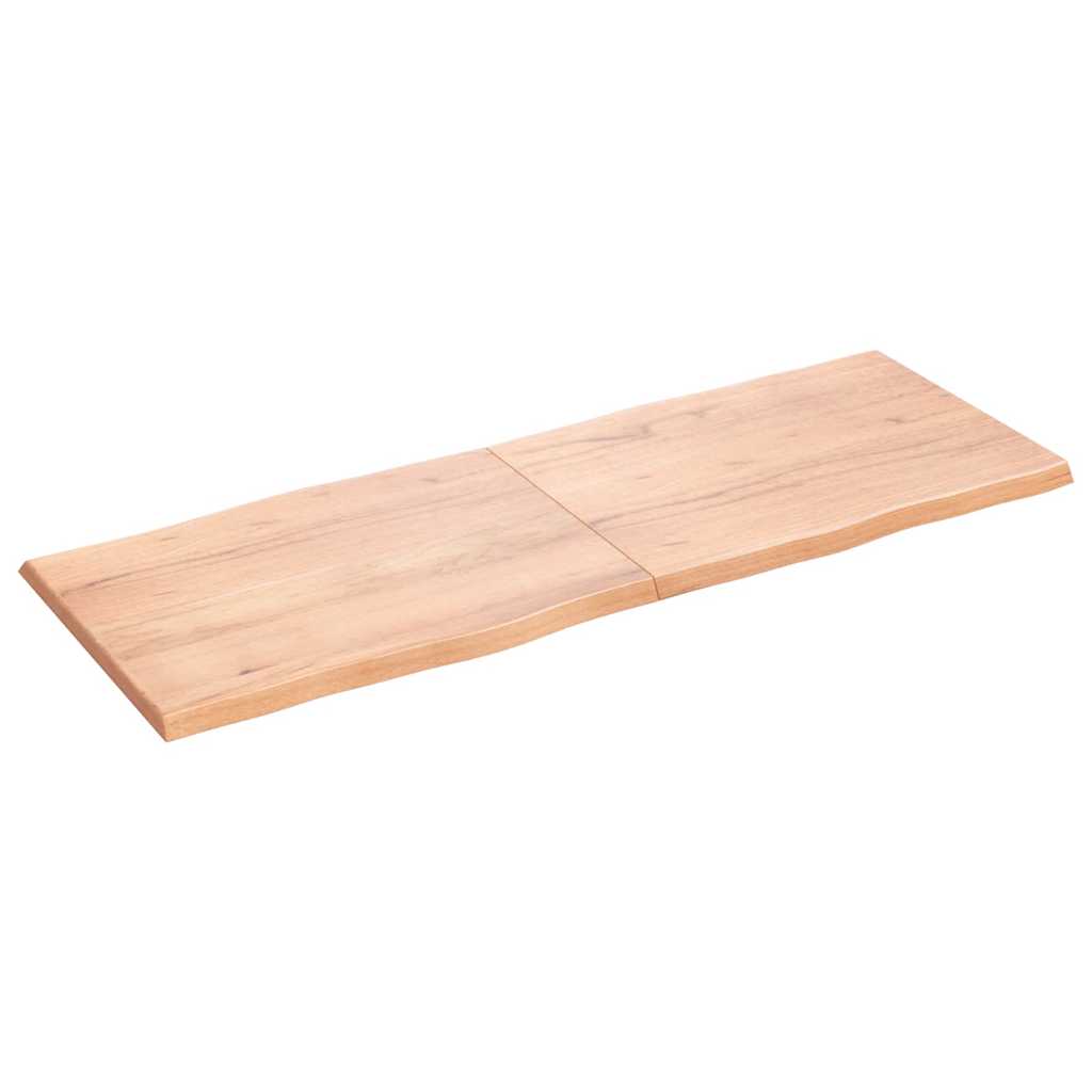 Stolna ploča svjetlosmeđa 160x60x(2-4) cm obrađena hrastovina