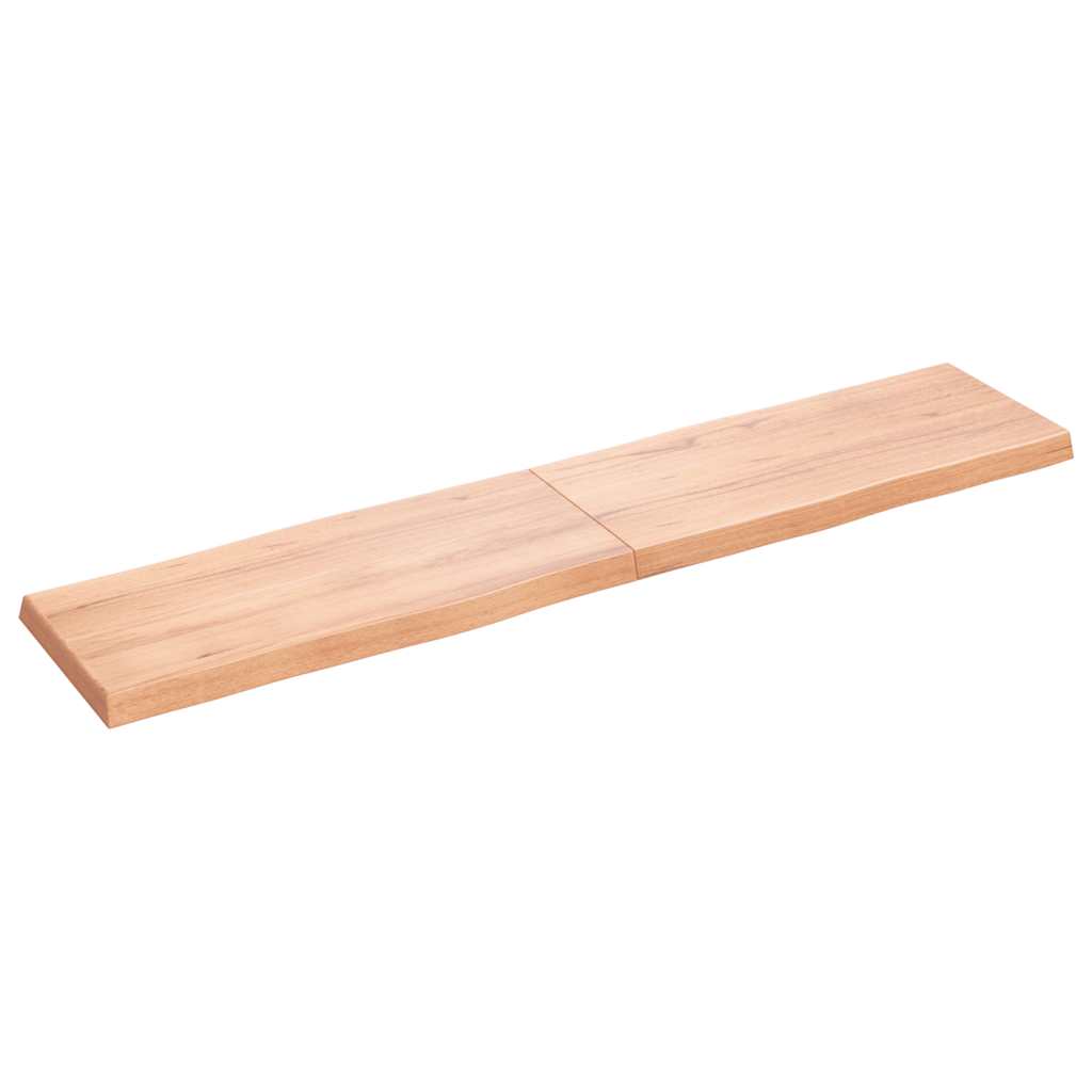 Stolna ploča svjetlosmeđa 180x40x(2-6) cm obrađena hrastovina