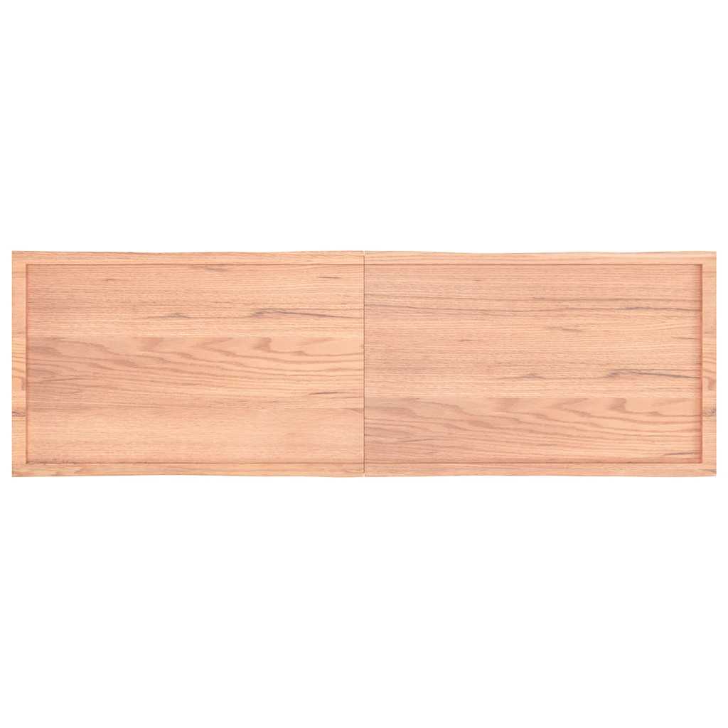 Stolna ploča svjetlosmeđa 200x60x(2-4) cm obrađena hrastovina