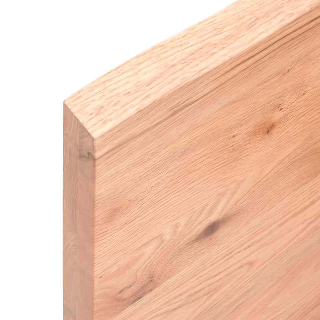 Stolna ploča svjetlosmeđa 200x60x(2-4) cm obrađena hrastovina