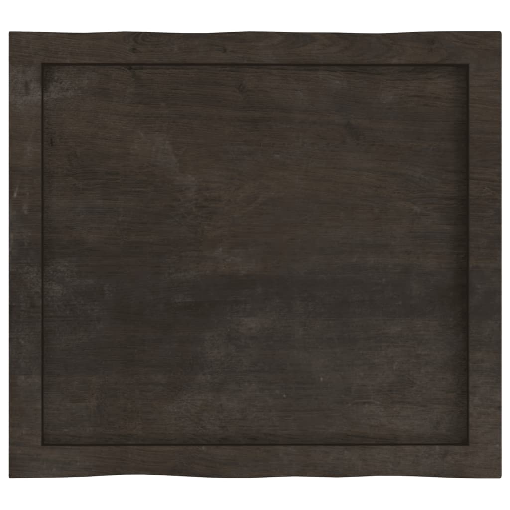 Stolna ploča tamnosmeđa 60x50x(2-4) cm obrađena hrastovina