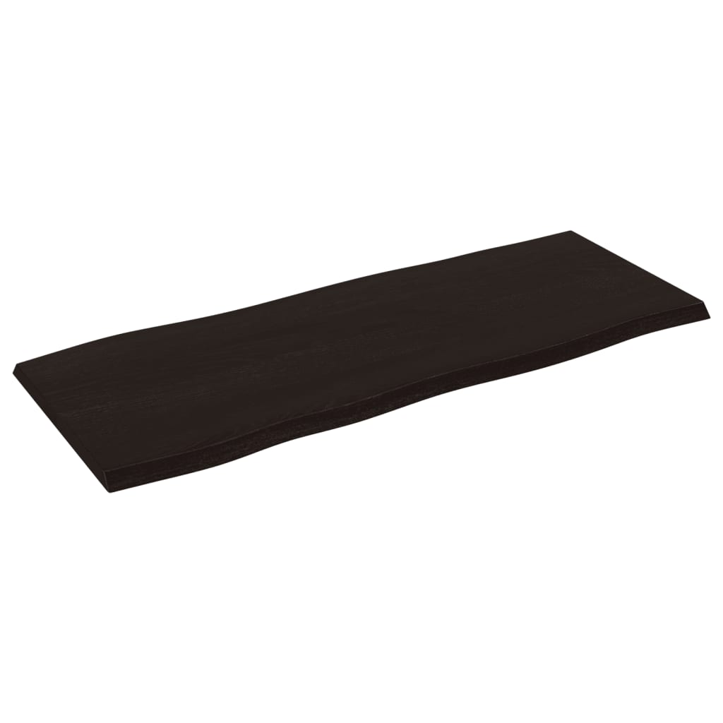 Stolna ploča tamnosmeđa 100x40x2 cm obrađena masivna hrastovina