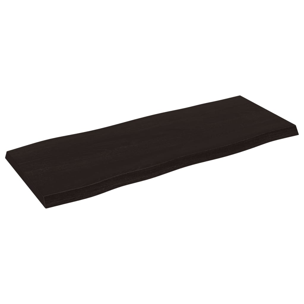 Stolna ploča tamnosmeđa 100x40x(2-4) cm obrađena hrastovina