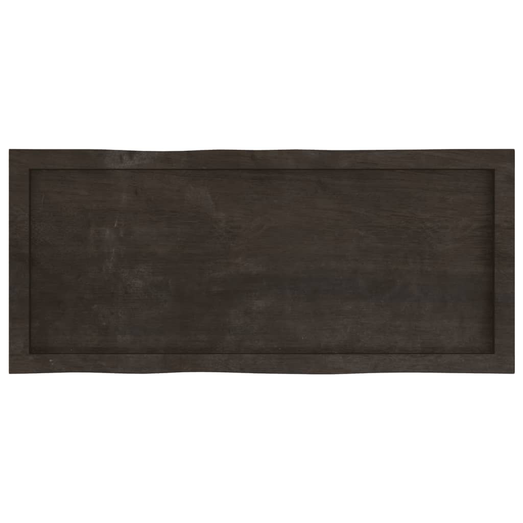 Stolna ploča tamnosmeđa 100x40x(2-4) cm obrađena hrastovina