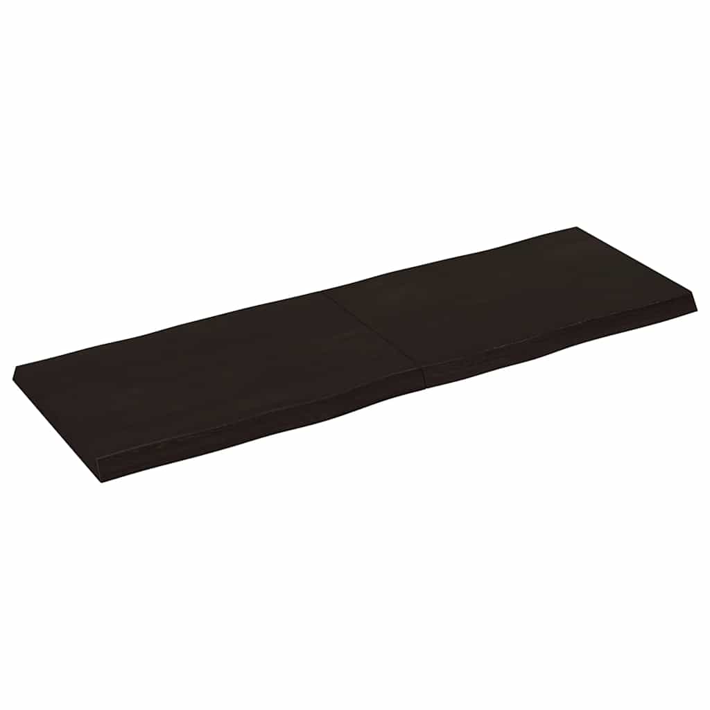 Stolna ploča tamnosmeđa 120x40x(2-4) cm obrađena hrastovina