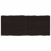 Stolna ploča tamnosmeđa 120x50x(2-4) cm obrađena hrastovina