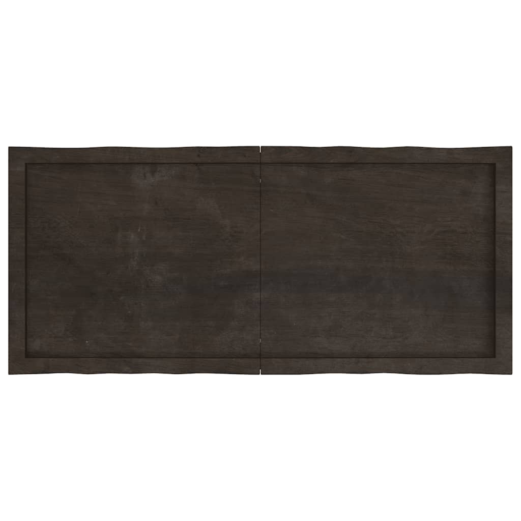 Stolna ploča tamnosmeđa 120x50x(2-4) cm obrađena hrastovina