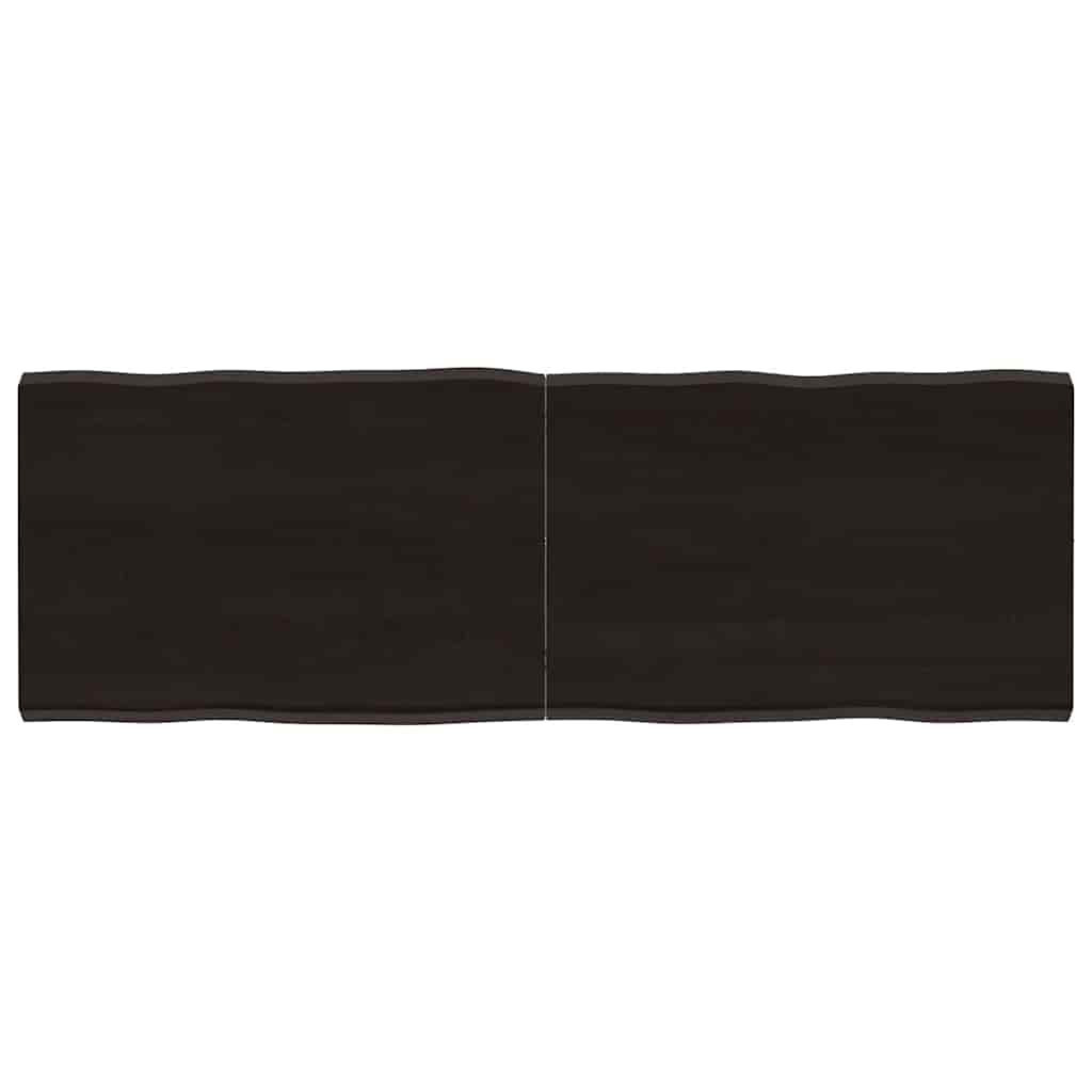 Stolna ploča tamnosmeđa 140x50x(2-4) cm obrađena hrastovina