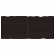Stolna ploča tamnosmeđa 140x60x(2-4) cm obrađena hrastovina