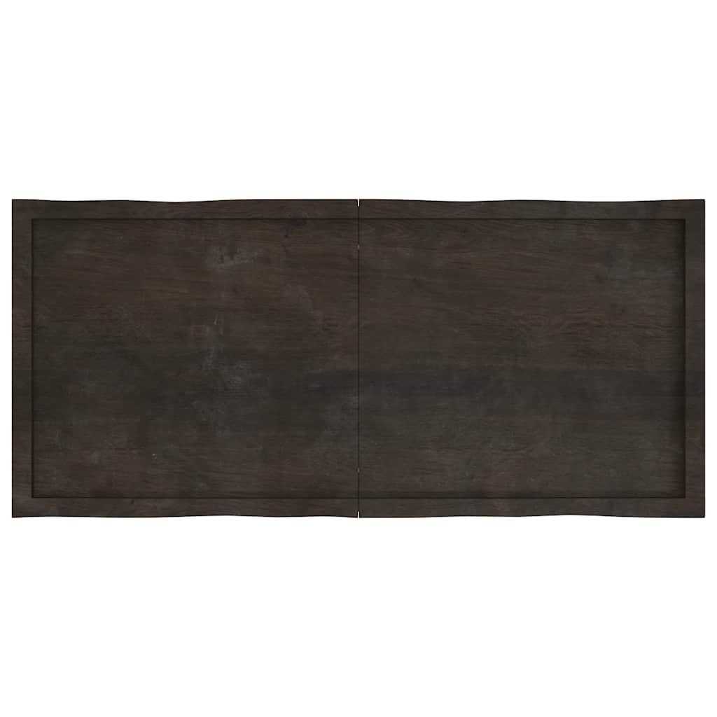 Stolna ploča tamnosmeđa 140x60x(2-4) cm obrađena hrastovina