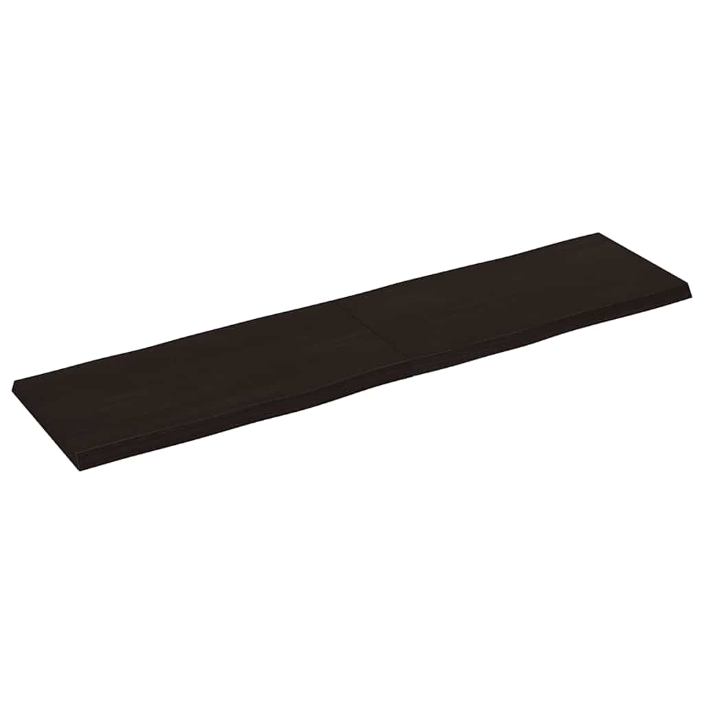 Stolna ploča tamnosmeđa 160x40x(2-4) cm obrađena hrastovina