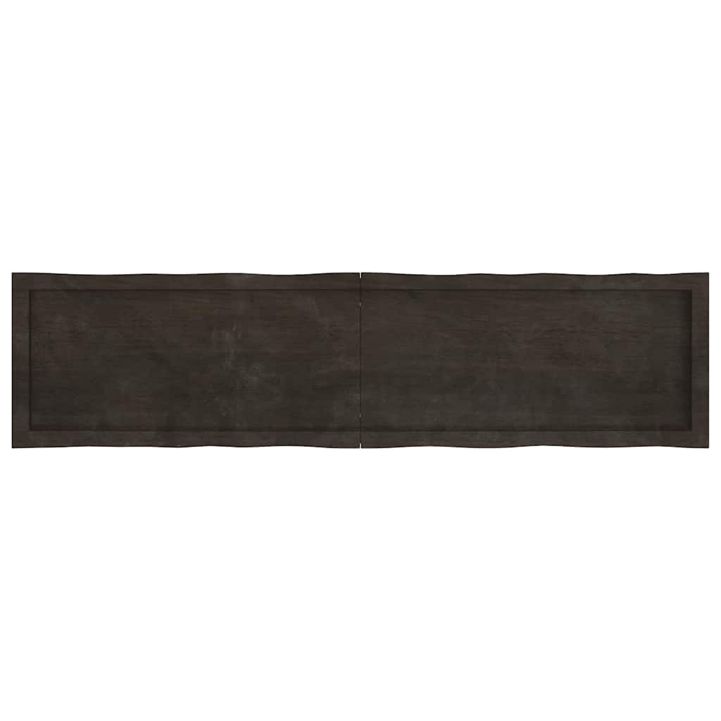 Stolna ploča tamnosmeđa 160x40x(2-6) cm obrađena hrastovina