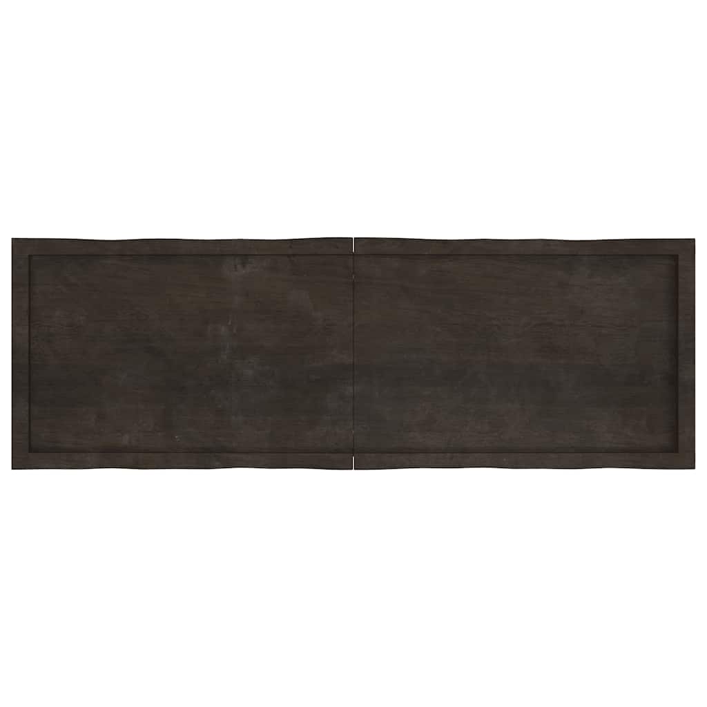 Stolna ploča tamnosmeđa 160x50x(2-6) cm obrađena hrastovina