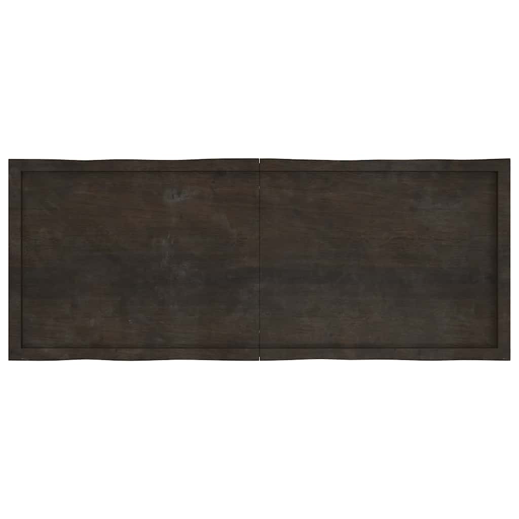 Stolna ploča tamnosmeđa 160x60x(2-4) cm obrađena hrastovina