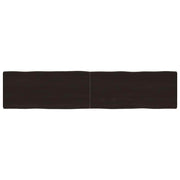 Stolna ploča tamnosmeđa 180 x 40 x (2-6) cm obrađena hrastovina