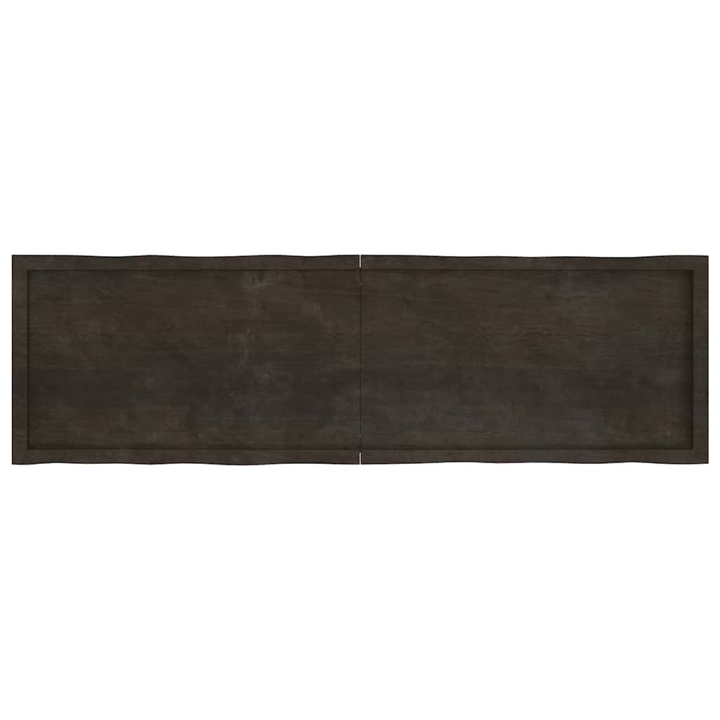 Stolna ploča tamnosmeđa 180x50x(2-4) cm obrađena hrastovina