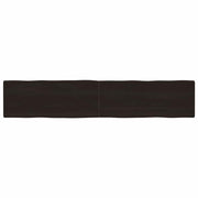 Stolna ploča tamnosmeđa 200x40x(2-6) cm obrađena hrastovina
