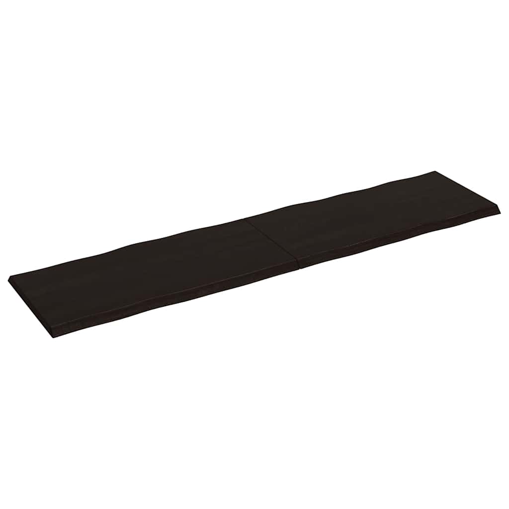 Stolna ploča tamnosmeđa 200x50x(2-4) cm obrađena hrastovina