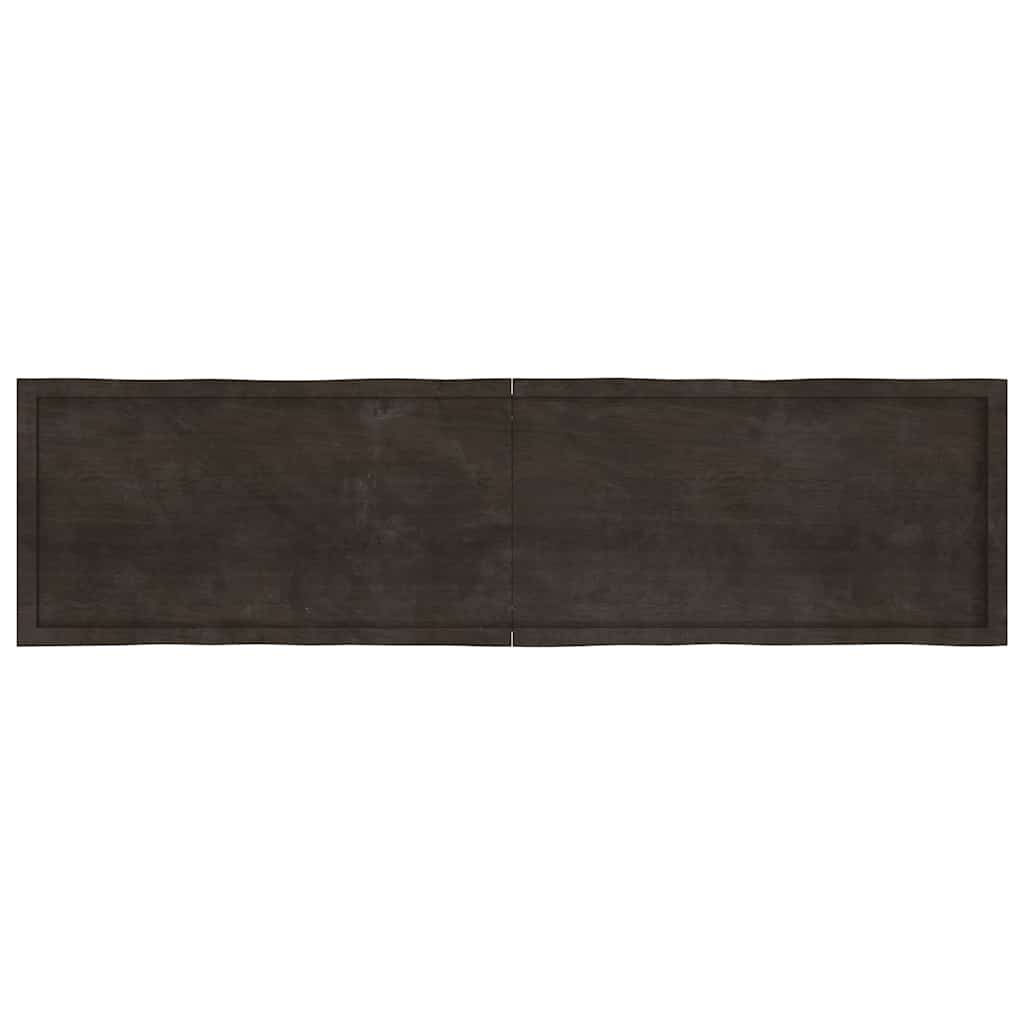 Stolna ploča tamnosmeđa 200x50x(2-4) cm obrađena hrastovina