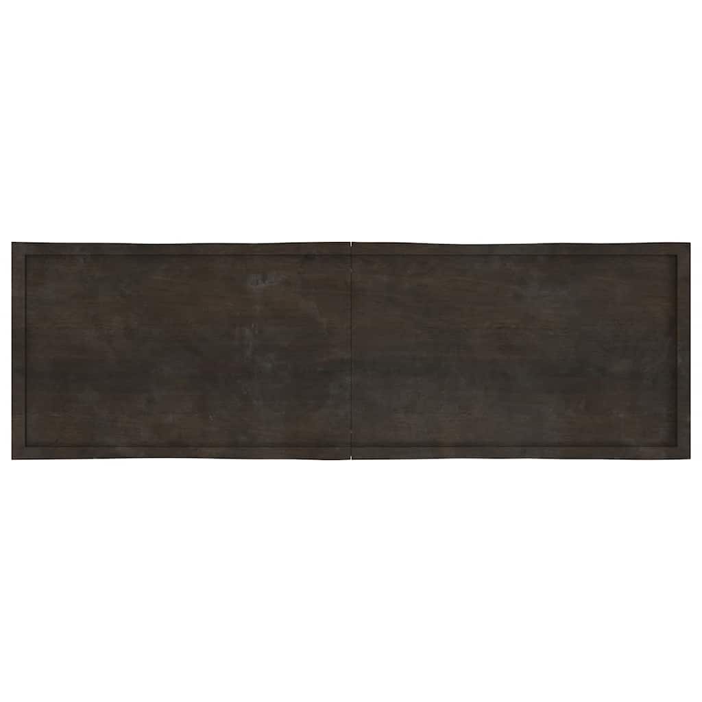 Stolna ploča tamnosmeđa 200x60x(2-4) cm obrađena hrastovina