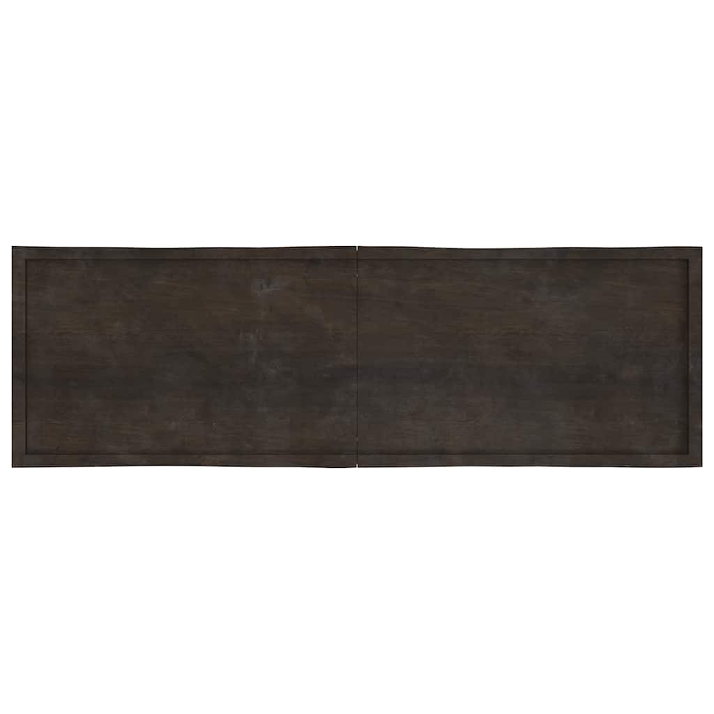 Stolna ploča tamnosmeđa 200x60x(2-6) cm obrađena hrastovina
