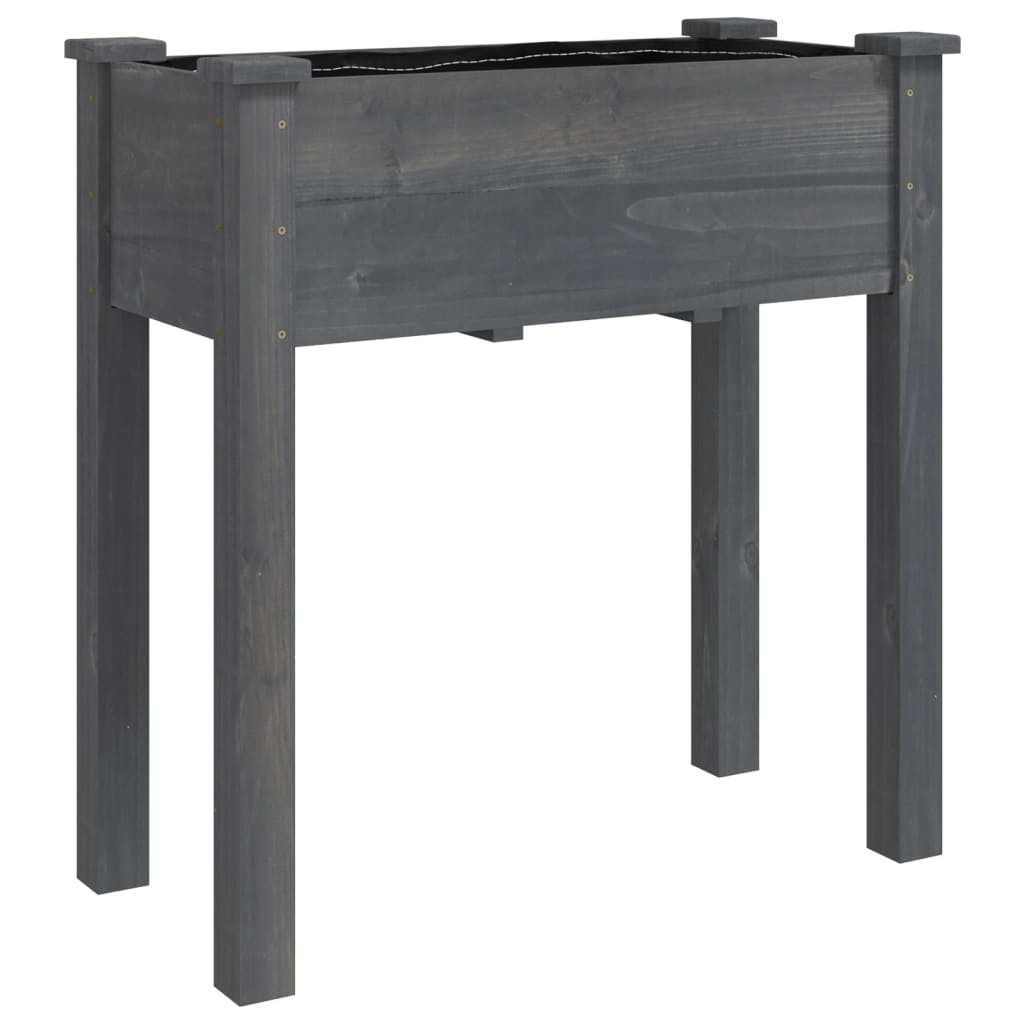 Sadilica s oblogom siva 71 x 37 x 76 cm od masivne jelovine