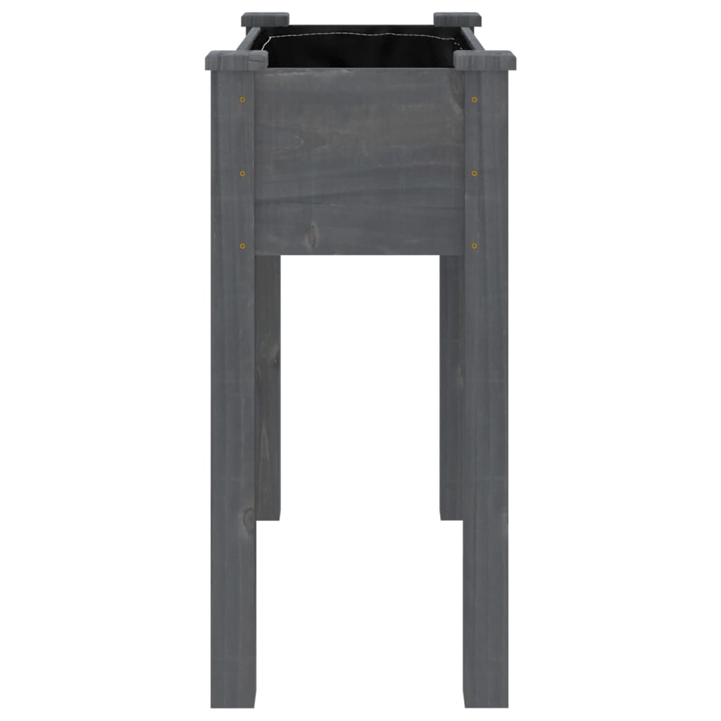 Sadilica s oblogom siva 71 x 37 x 76 cm od masivne jelovine