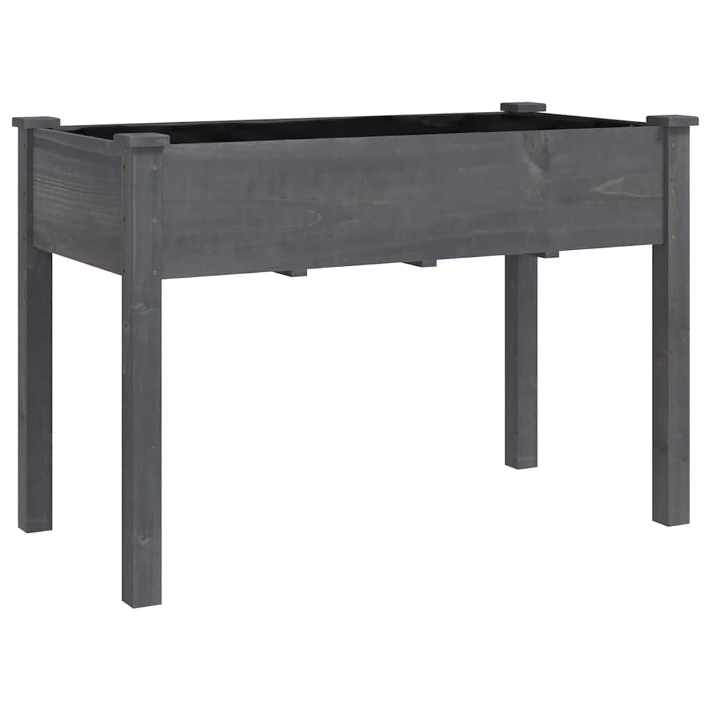 Sadilica s oblogom siva 118 x 59 x 76 cm od masivne jelovine