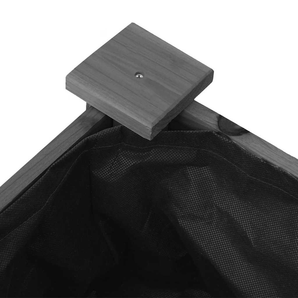 Sadilica s oblogom siva 118 x 59 x 76 cm od masivne jelovine