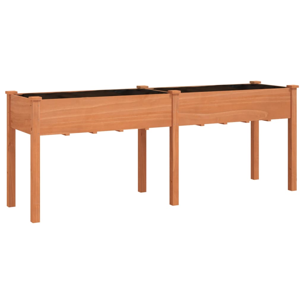 Sadilica s oblogom smeđa 203 x 53 x 76 cm od masivne jelovine