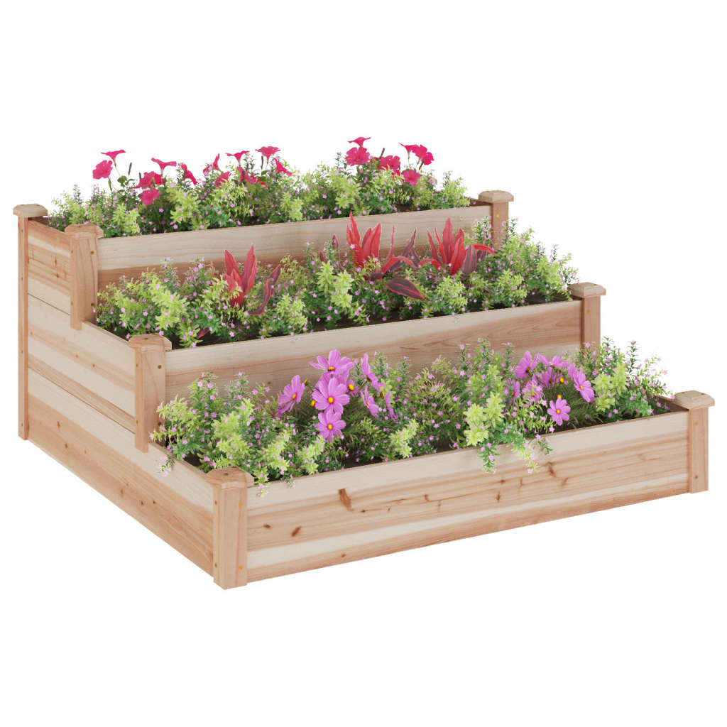 Povišena vrtna gredica 120 x 120 x 56 cm od masivne jelovine