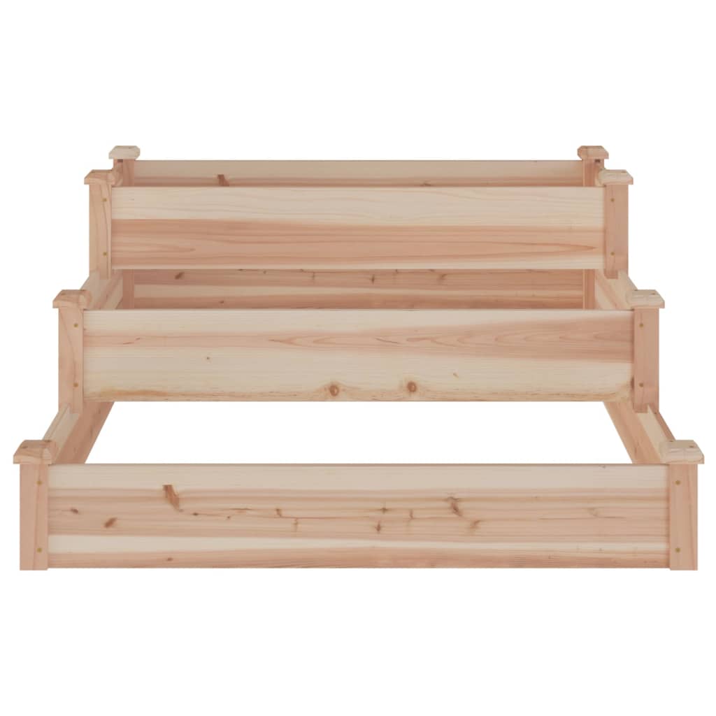 Povišena vrtna gredica 120 x 120 x 56 cm od masivne jelovine